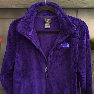 THE NORTH FACE RICH PURPLE FLEECE JACKET M CLEAN!!
